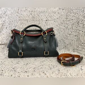 Dooney and Bourke Large Dark Green Florentine Satchel